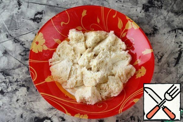 Soak a stale loaf in milk.
