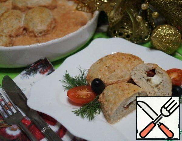 Chicken Cutlets Stuffed with Feta and Cherry Tomatoes Recipe
