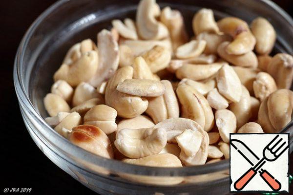 Soak the cashew nuts overnight and rinse with warm water before cooking.