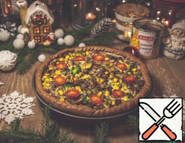 Loran Pie with Vegetables and Mushrooms Recipe