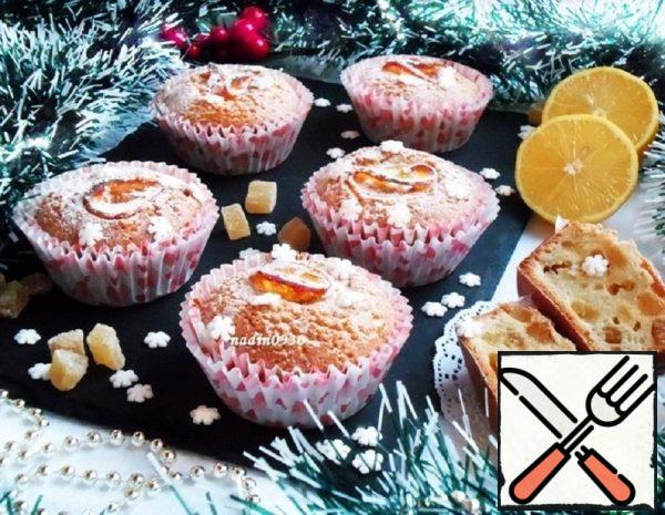 Lemon Cupcakes with Candied Fruit Recipe