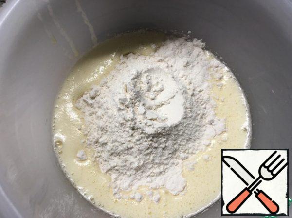 Add flour.