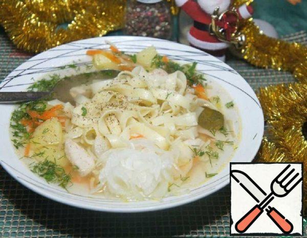 Noodle Soup with Pickled Onions Recipe