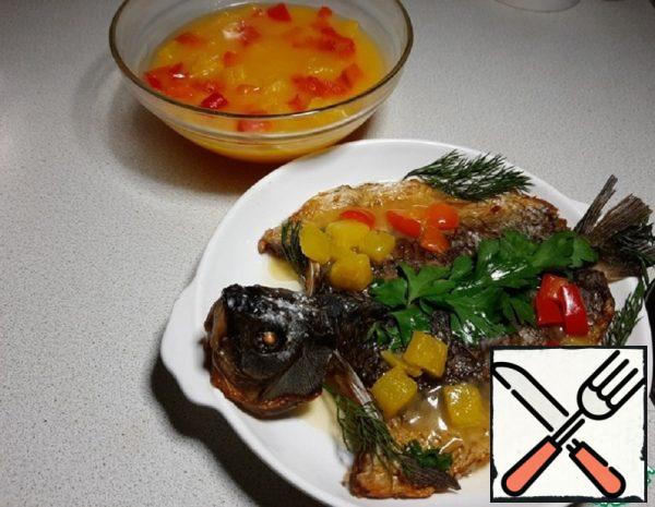 Baked Carp with Sweet and Sour Sauce Recipe