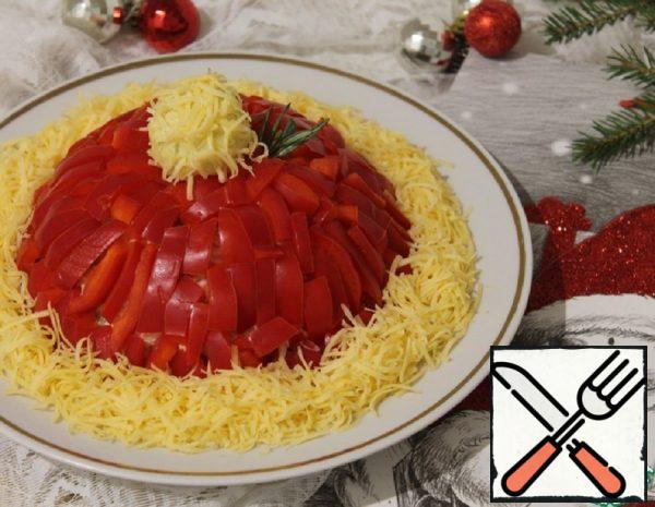 Salad "New Year's Hat" Recipe