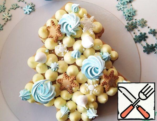 Honey-Sand Cake "Christmas Tree" Recipe