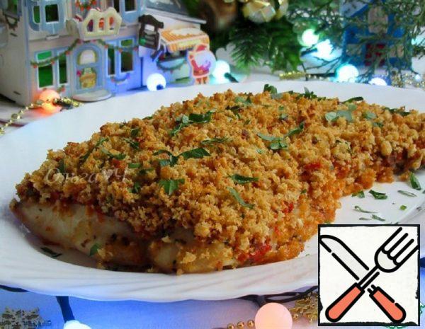Pangasius Baked Under a Pepper Coat Recipe