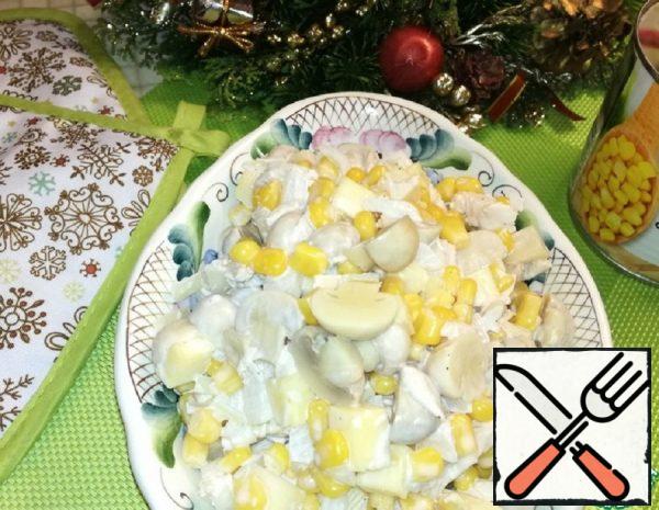Salad with Chicken and Corn Recipe