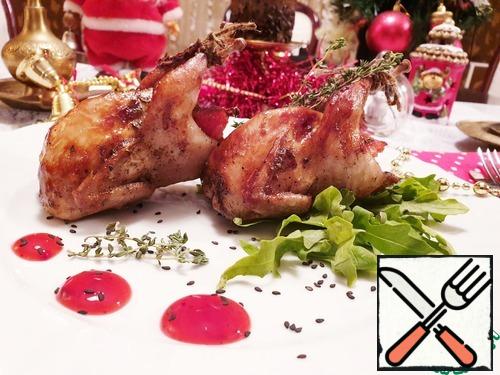 Elegant and delicious quails will decorate your new year's table!