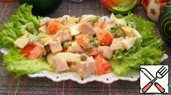 Salad with smoked Chicken and Vegetables Recipe