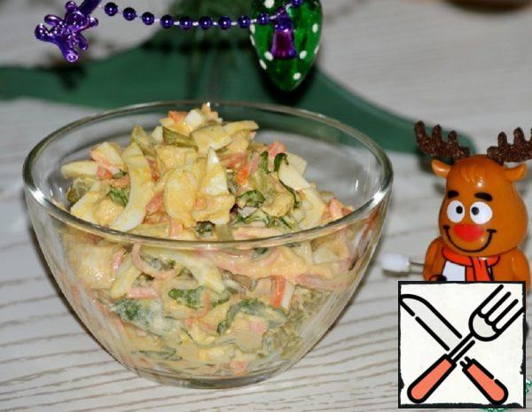 Salad with Squid and Crab Sticks Recipe
