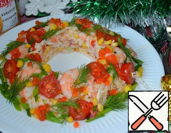 Salad "Christmas Wreath" Recipe