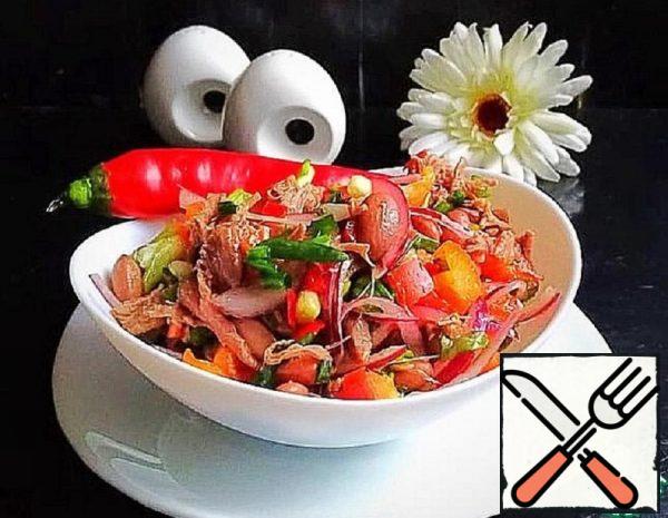 Salad with Meat and Beans Recipe