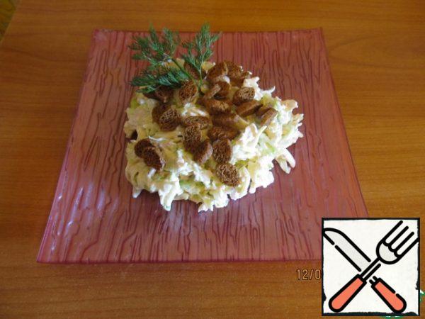 Mix all the ingredients, adding mayonnaise.
