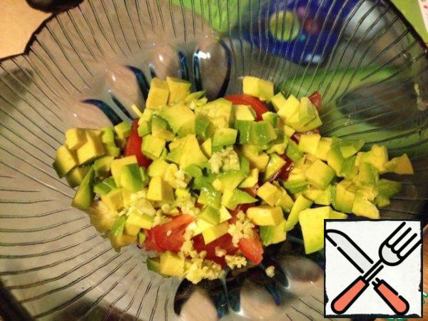 Put everything in a salad bowl.