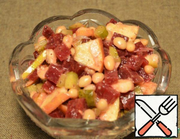 Vegetable Salad with Beans and Apple Recipe