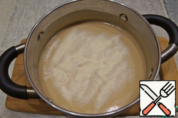Add gelatin and let it brew for 30 minutes.