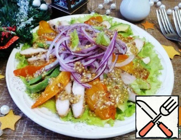 Chicken Salad with Avocado and Persimmon Recipe