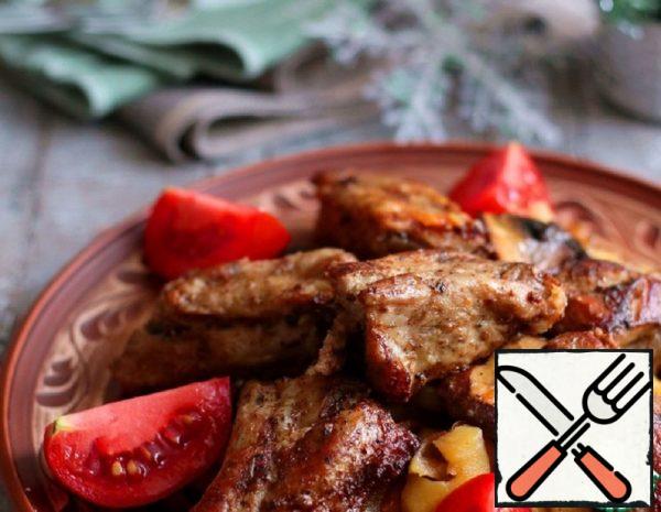 Roast Pork Ribs with Mushrooms Recipe