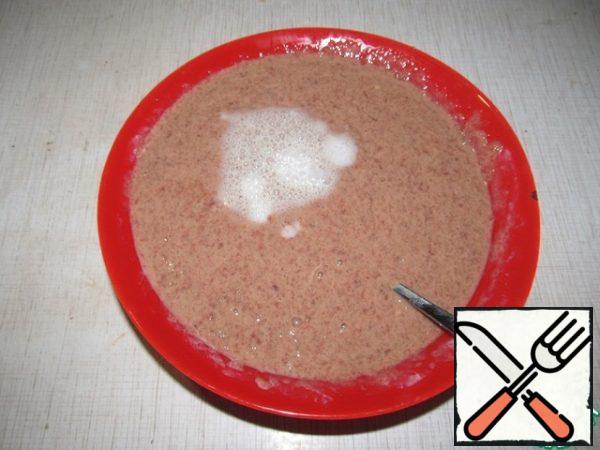 Add 1 tsp. soda, slaked in 1 tbsp.l. 9% vinegar.