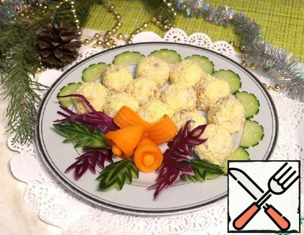 Cheese Balls with Red Fish Recipe