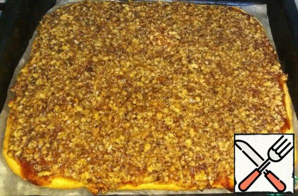 Bake in a preheated 180 degree oven for about 20-25 minutes. Until the edges of the dough are slightly browned.