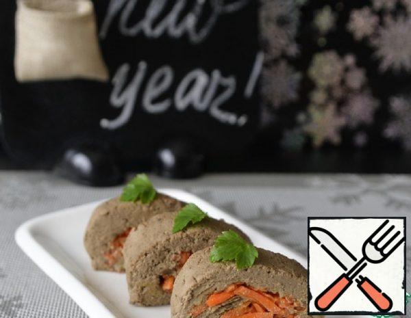 Liver Roll with Spicy Carrots Recipe