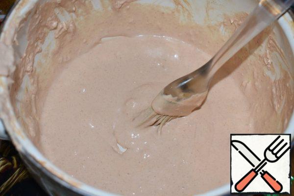 Dilute the remaining marinade with beer, broth, wine or water until it turns into thick sour cream.