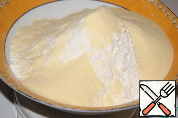 Mix No. 1:
Mix flour with semolina.
