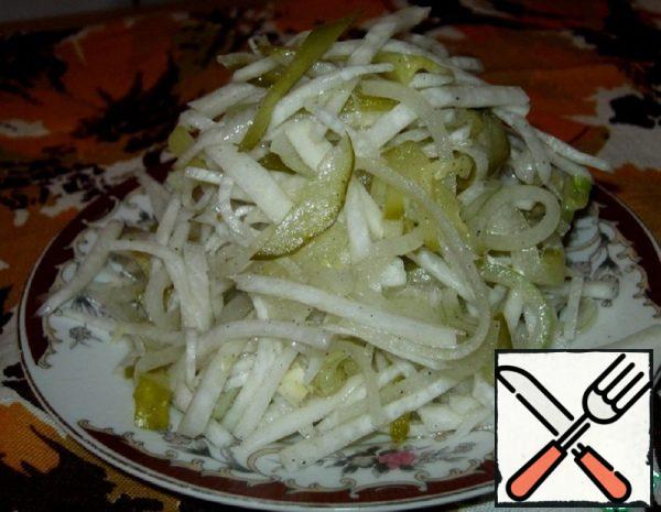 Radish Salad with pickled Cucumber Recipe
