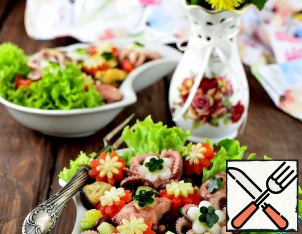 Salad with Beans and Seafood Recipe