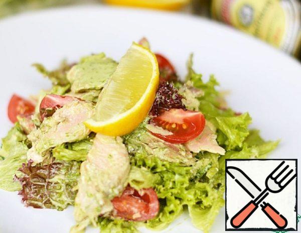 Fish Salad with Onion Dressing Recipe