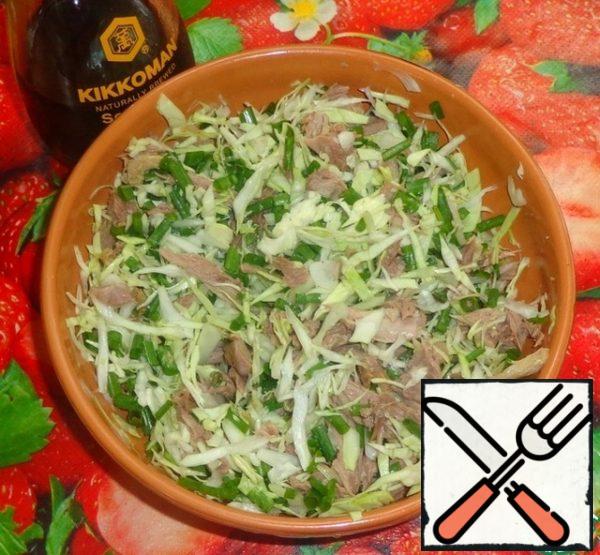 Add soy sauce and stir.