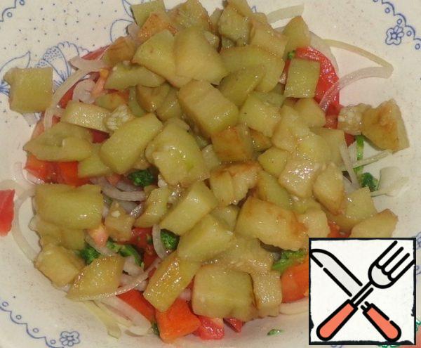 Add the eggplant.