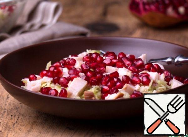 Cabbage Salad with Pomegranate Recipe