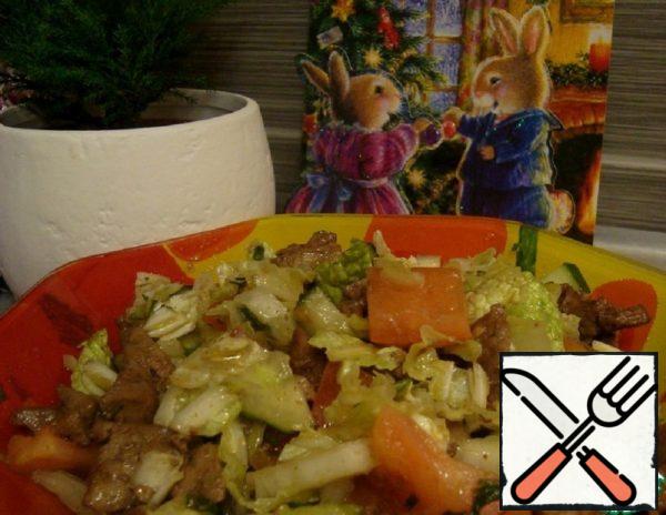 Salad "Liver and Vegetables" Recipe