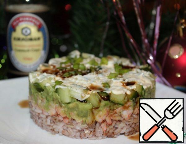 Layer Salad with Prawns Recipe
