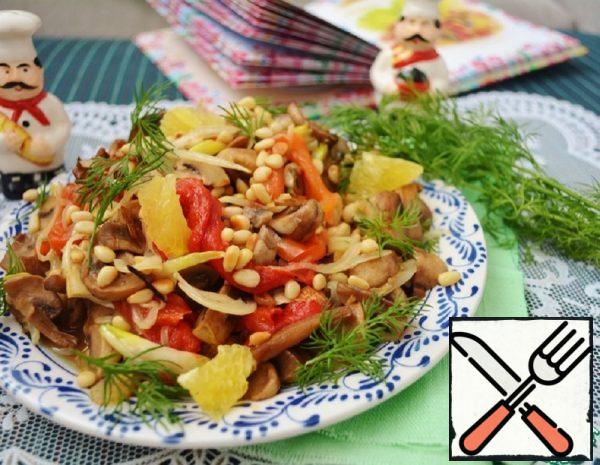 Mushroom Salad with Sweet Pepper Recipe