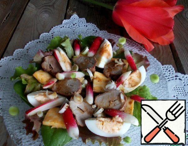 Summer Salad with Radishes and Meat Recipe