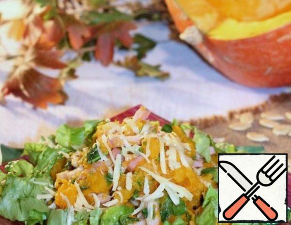 Salad with Pumpkin, Brisket and Cheese Recipe