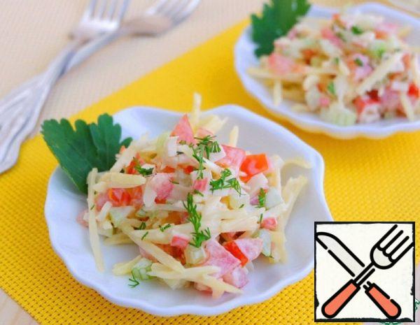 easy japanese recipes for beginners Crab Salad with Celery Recipe with Pictures Step by Step 