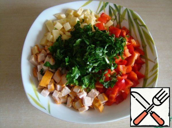 Add the chopped parsley.