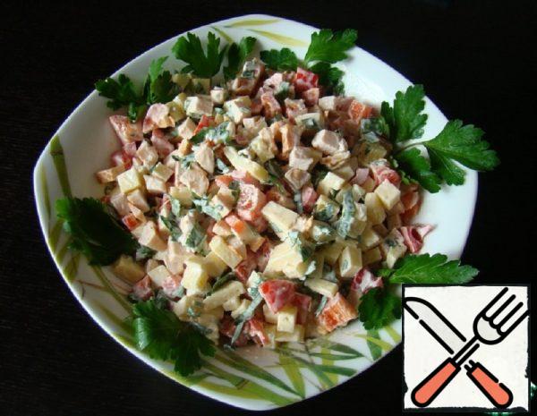 Salad with Smoked Chicken   Recipe