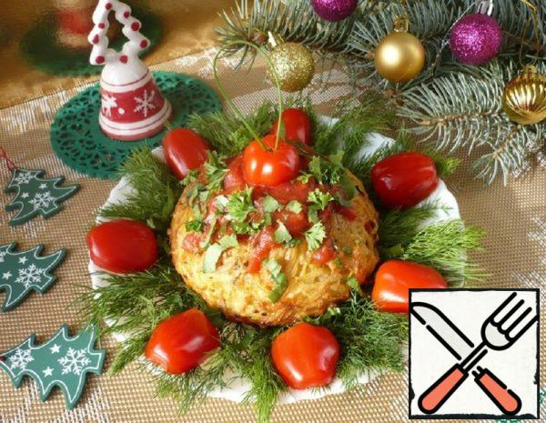 New Year's Dish "Potato Balls with Filling" Recipe