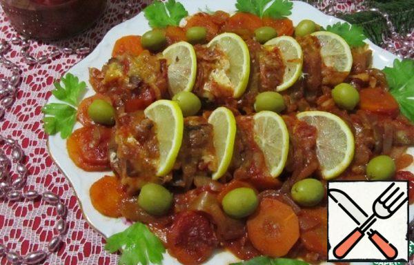 Pike Perch Baked with Lecho Recipe