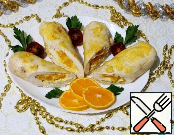 Roll of Chicken with Tangerines Recipe
