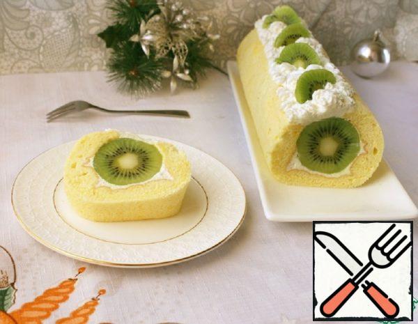 Sponge Roll "Kiwi" Recipe