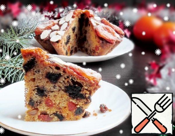 Cake with Dried Apricots and Dates Recipe