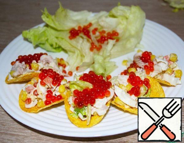 Snacks of Crab Sticks and Squid Recipe