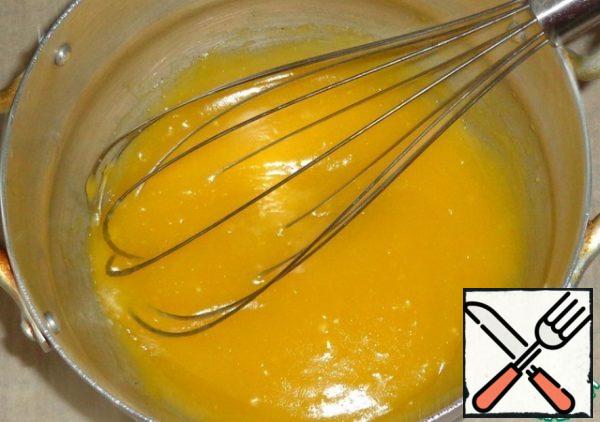 Add the flour and stir with a whisk. Boil until thick.